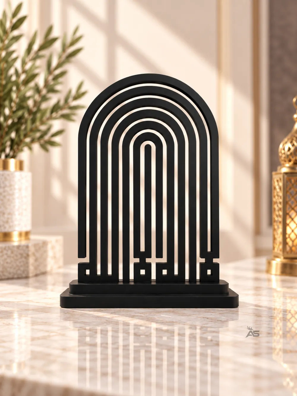 Open Caligraphy La Ilaha Illa Allah – Modern Arch Calligraphy Art - Free 3D Print Model ...