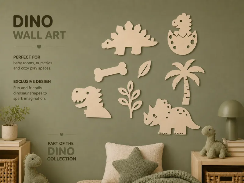 Dino wall art pack 1