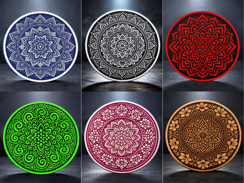 Coasters (6 models) - Mandala