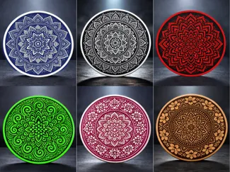 Coasters (6 models) - Mandala