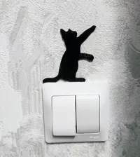 Chats déco pour interrupteur mural — photo 3