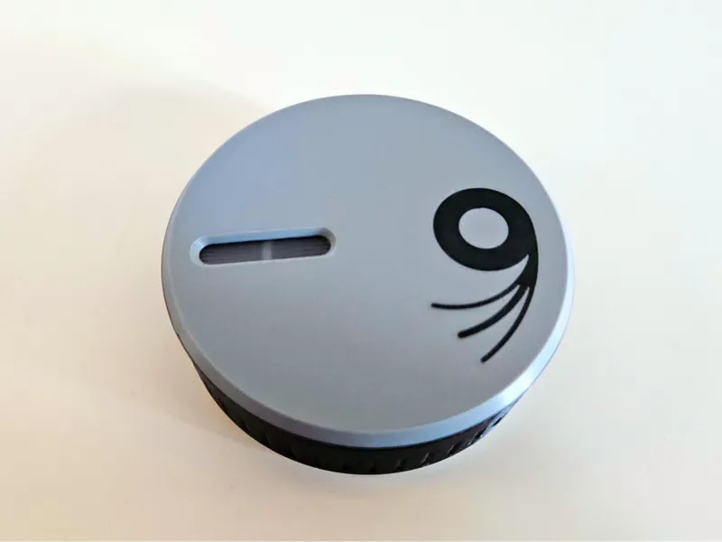 Snap-twist box for double sided tape