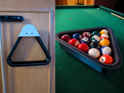 Billiard Rack Triangle with Holder