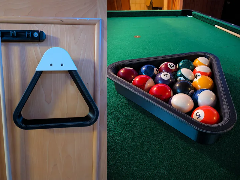 Billiard Rack Dreieck mit Halter