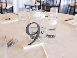 Table Numbers for Events (Versailles Font)