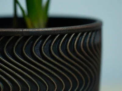 Wave Design Pot and Inner Pot