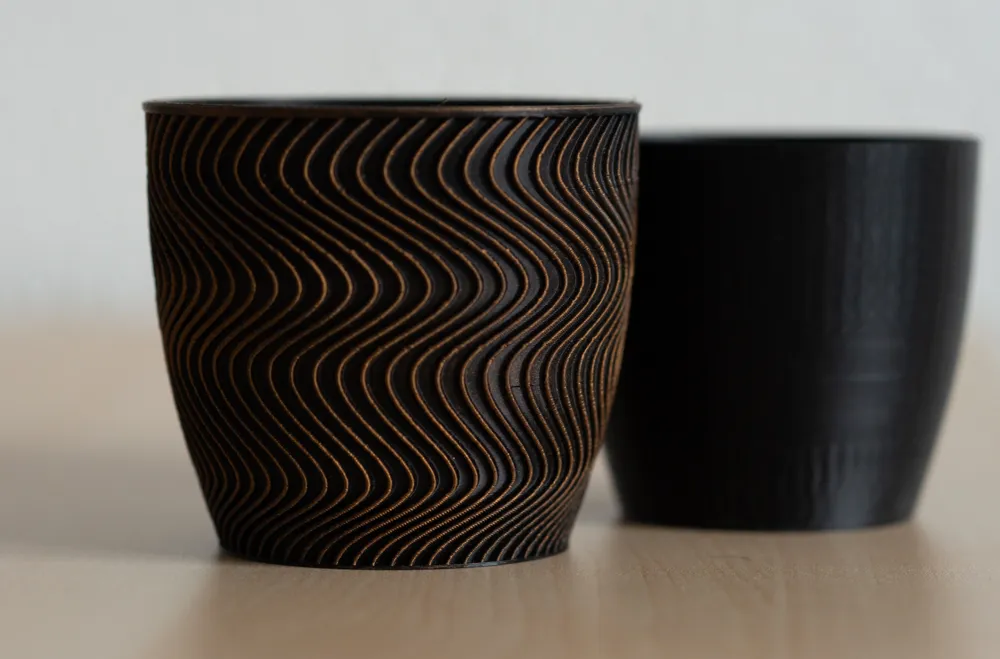 Wave Design Pot and Inner Pot by Sera3D - MakerWorld