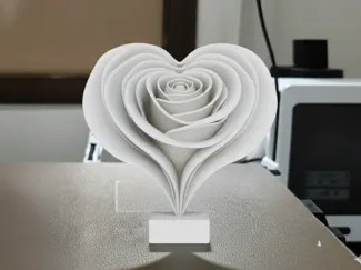Elegant Rose Heart Tray