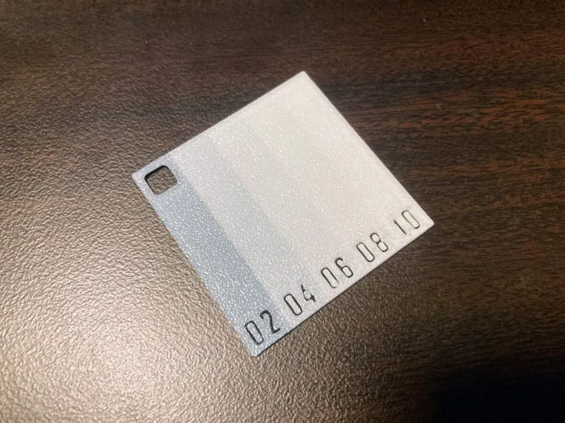 Gradient 2layers test plate