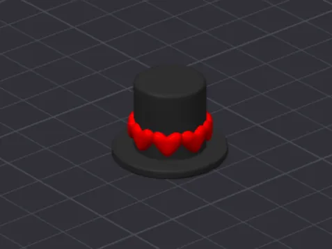 Mini Valentines Top Hat
