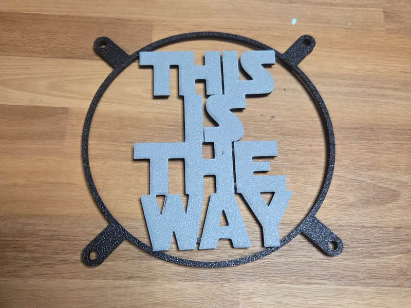 Mandalorian ThisIsTheWay PC 120mm Fan Cover/Grill