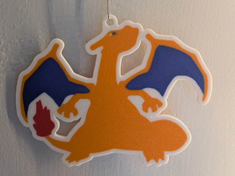 Charizard Pokemon Ornament (AMS Minimalist Art)