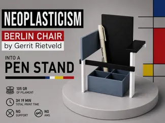 Berlin Chair Inspired Pencil Holder