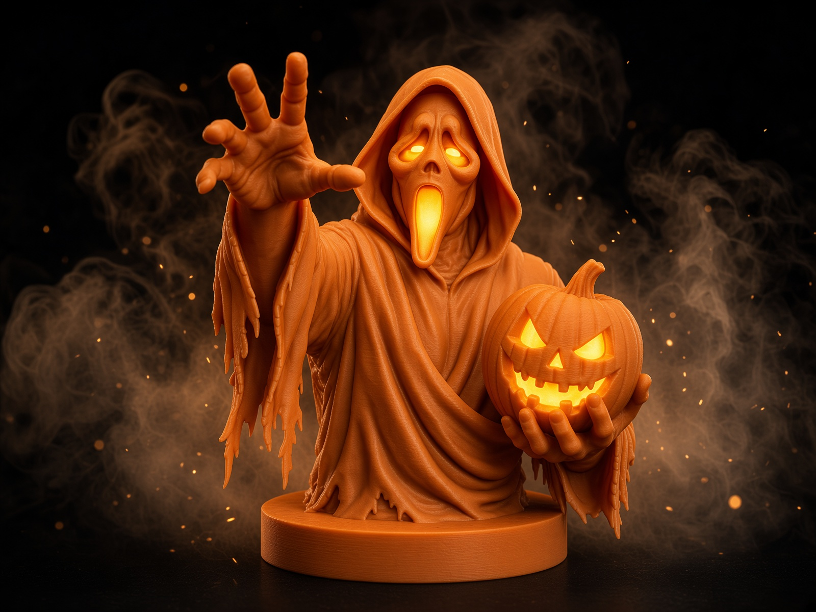 Ghostface Halloween Lighting Bust - 1