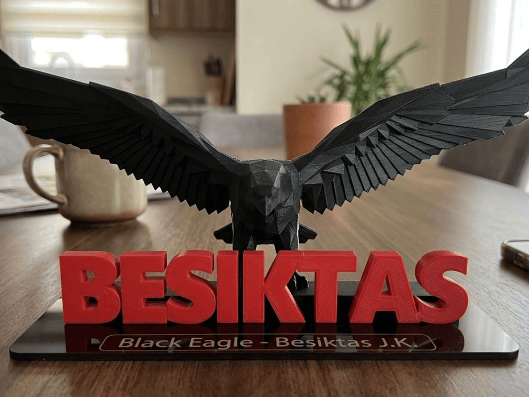 Besiktas 3D Statue No AMS Low Poly Eagle BJK  V2
