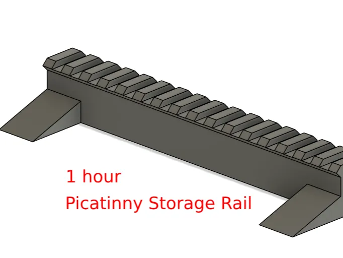 Picatinny storage rail