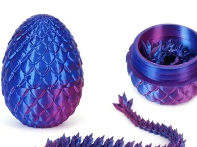 Dragon egg with dragon inside
