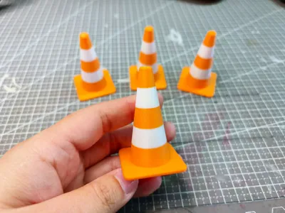 Round Ice Cream Cone Two Part Print