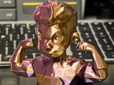 Low Poly Super Muscle Boy