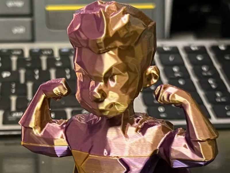 Low Poly Super Muscle Boy