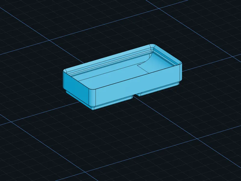 Nail Clipper Holder Gridfinity (2x1 + Scoop)