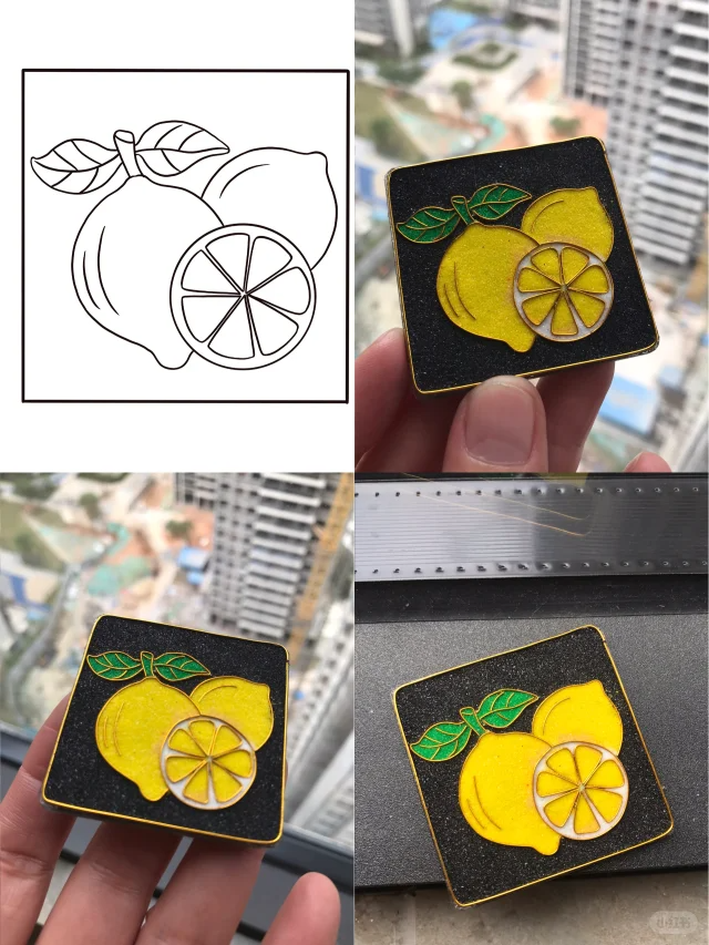 Miniatura 1 do modelo 3D 水果掐丝珐琅（适合新手练手）