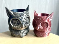 Grindle, hibou cyberpunk porte-stylos — photo 1
