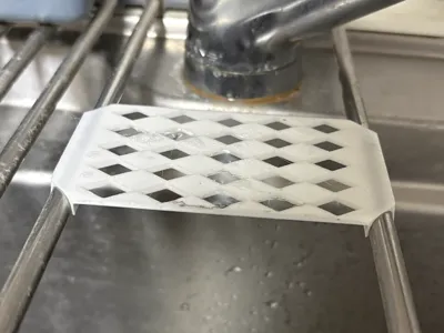 Snap-On Sponge Holder for Wire Rack