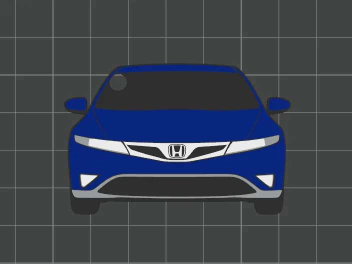 Car Keychain - Honda Civic VIII