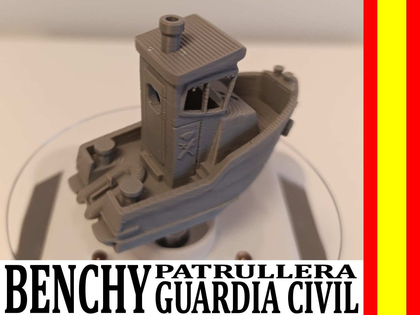 BENCHY inspirado en patrullera de la Guardia Civil