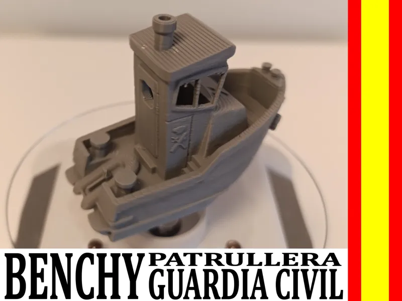 BENCHY inspirado en patrullera de la Guardia Civil
