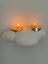 Support mural bougie en forme de nuage — photo 3