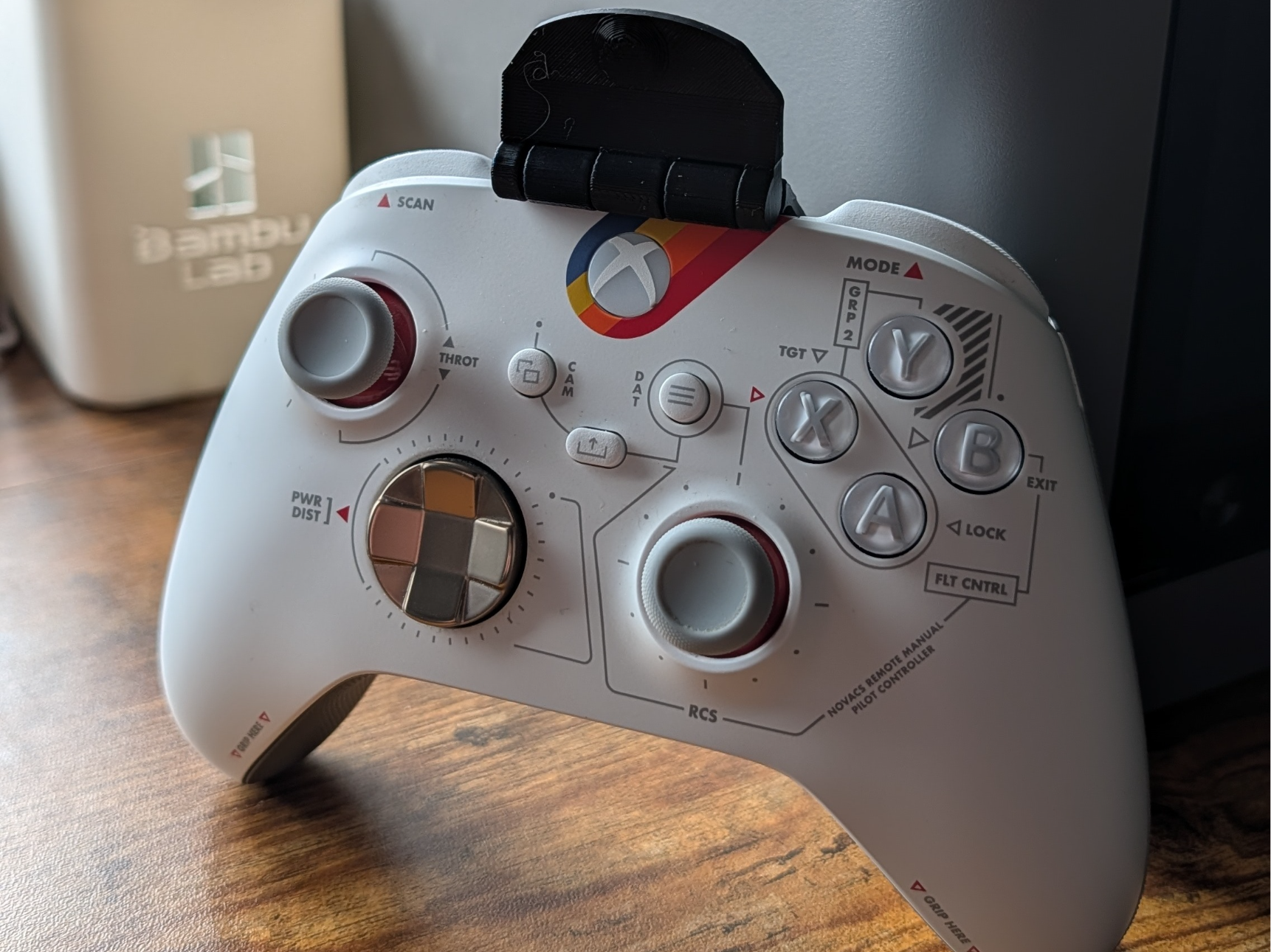 Xbox logo light cover with charger port access