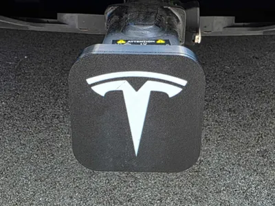 Model X Tow Hitch Cover with Swappable Plates