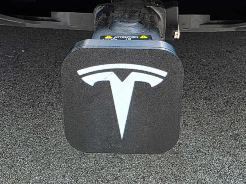 Model X Tow Hitch Cover with Swappable Plates
