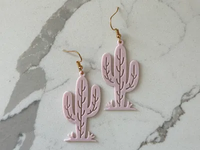 Cactus Earrings
