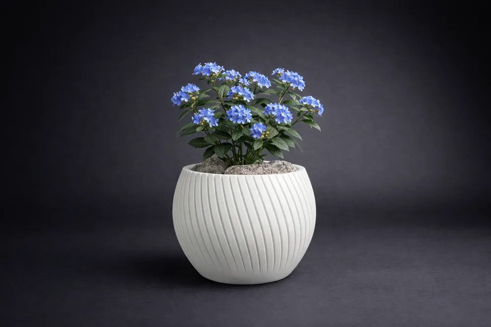 Flower - Plant Pot ( Medium Size ) - Free 3D Print Model - MakerWorld