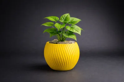 Flower - Plant Pot ( Medium Size ) - Free 3D Print Model - MakerWorld