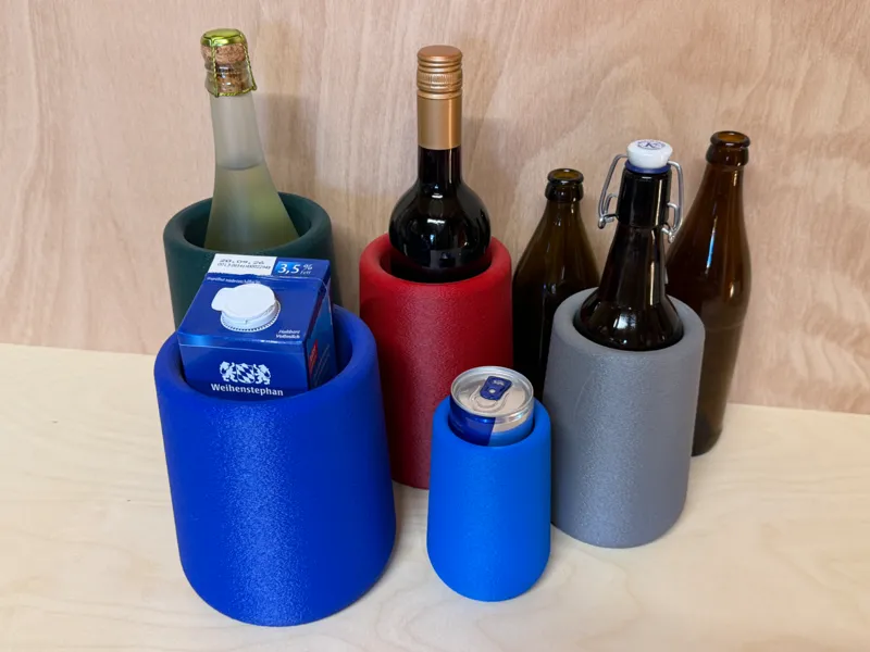 Getränke, Flaschen, Dosen, Sekt, Wein Kühler