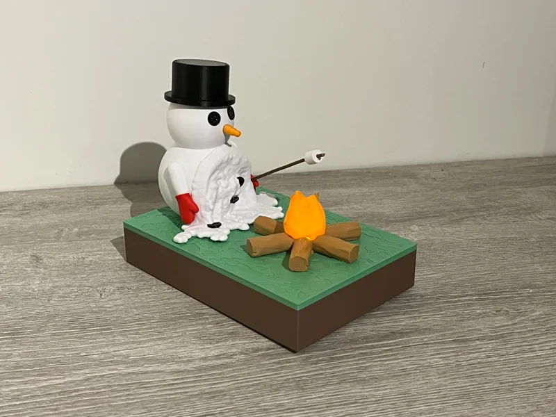 Snowman in Trouble – The Campfire Meltdown (LED)