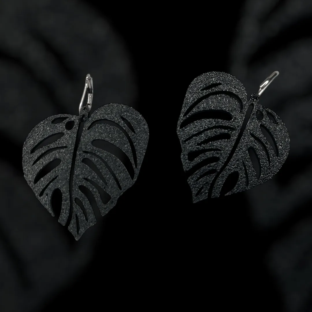Monstera Blätter Ohrringe view 3