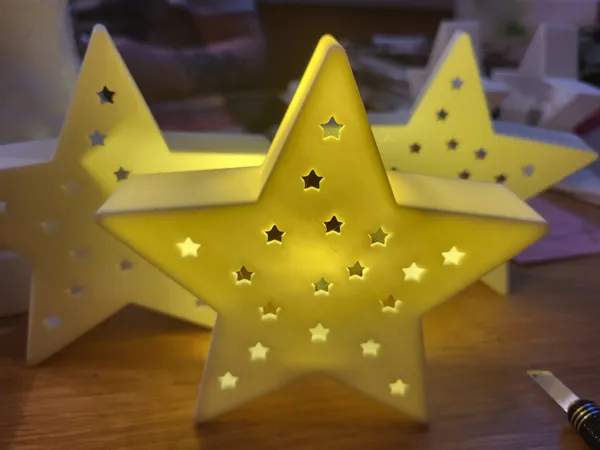 Étoile de Noël lumineuse