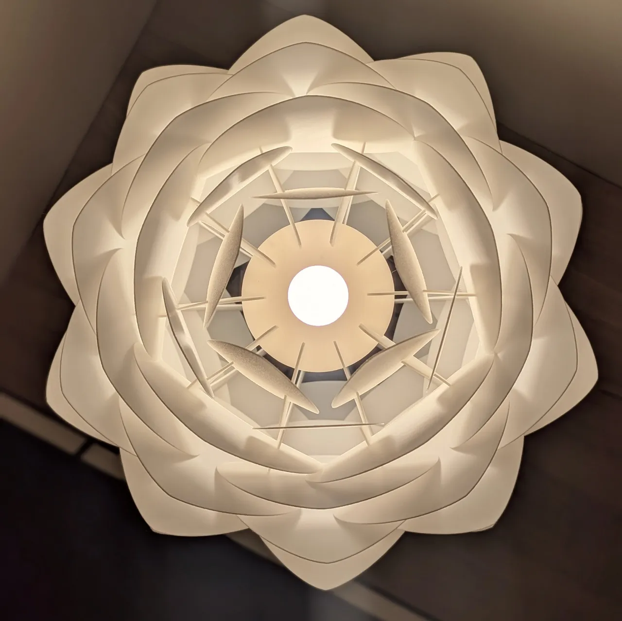 Lotus Lamp Shade, comes in 2 sizes, fits E14 / E27 view 4