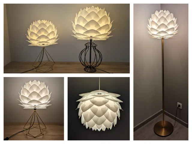 Lotus Lamp Shade, comes in 2 sizes, fits E14 / E27