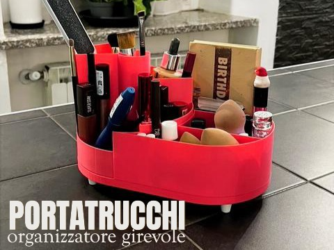 Organizer Portatrucchi Rotante 360° Porta Make-up