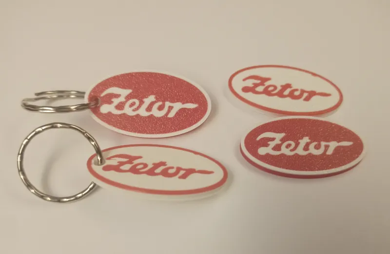 Zetor keychain and logo plate