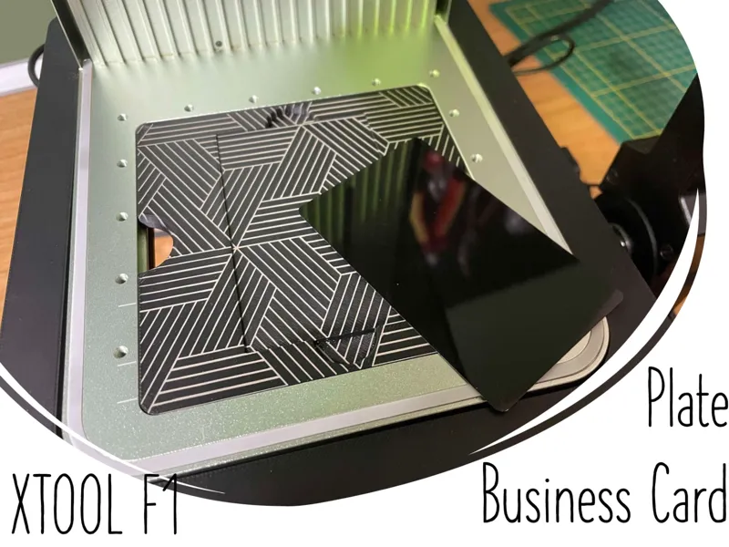 XTOOL F1 Plate Business Card
