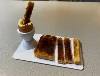 Egg cup with toast board