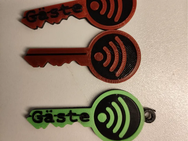 Wifi NFC Key mit Beschriftung und Schlüsselring