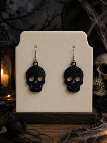 Pendientes: Fast & Easy Skull Earrings Lightweight Halloween — vista de referencia 2